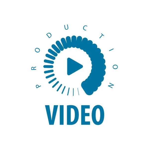 Vetor logotipo vídeo — Vetor de Stock