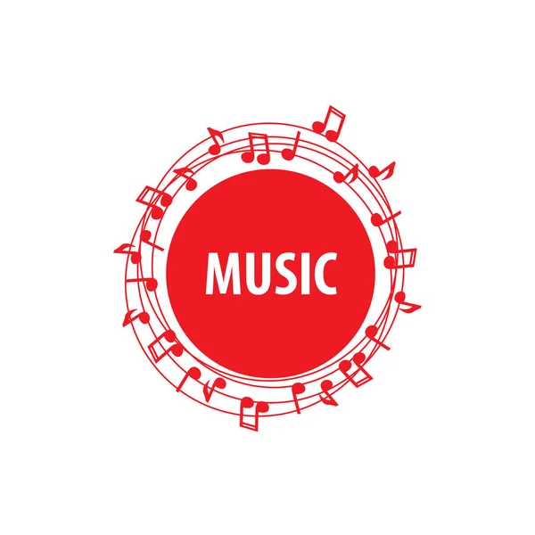 Vector logo muziek — Stockvector