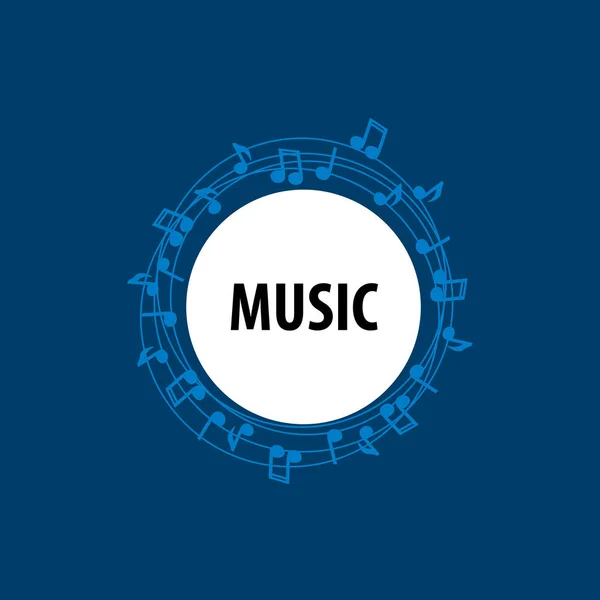 Vector logo música — Vector de stock