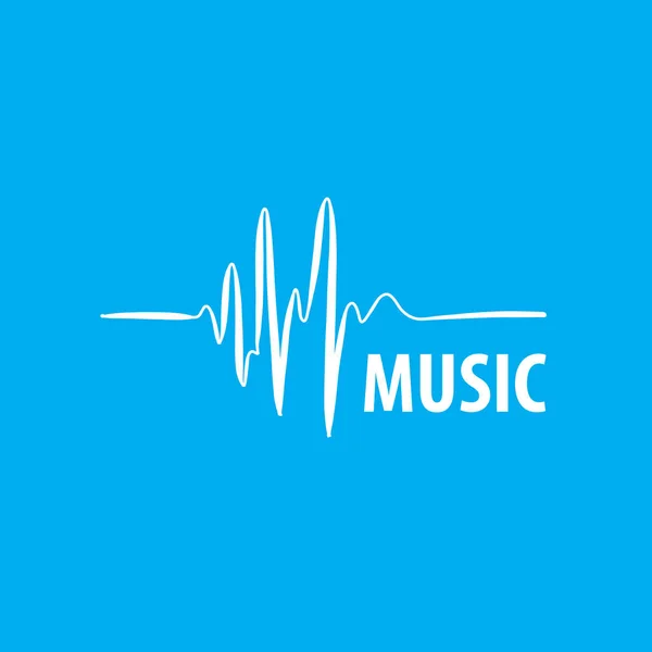 Vetor logotipo música — Vetor de Stock