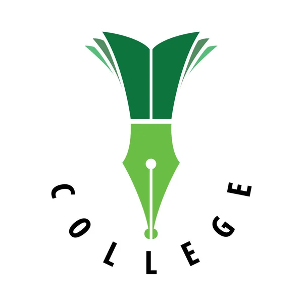 Vector logo colegio — Archivo Imágenes Vectoriales