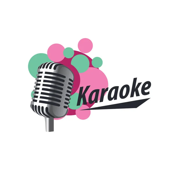 Logo vector karaoke — Vector de stock