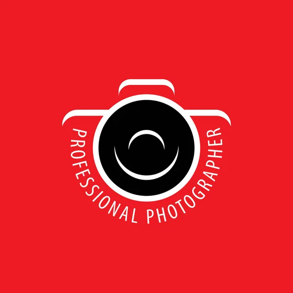 Logo de la cámara el fotógrafo — Vector de stock