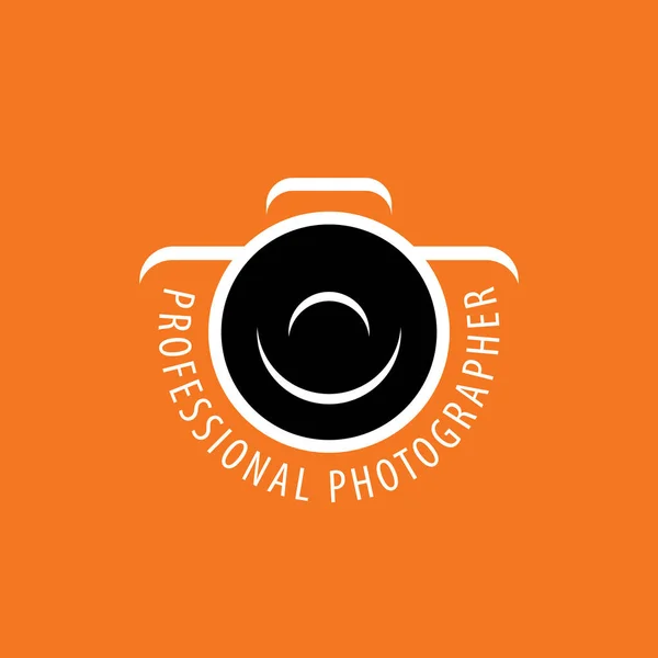 Logo de la cámara el fotógrafo — Vector de stock