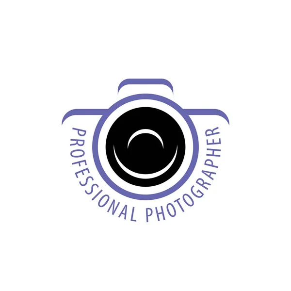 Logo de la cámara el fotógrafo — Vector de stock