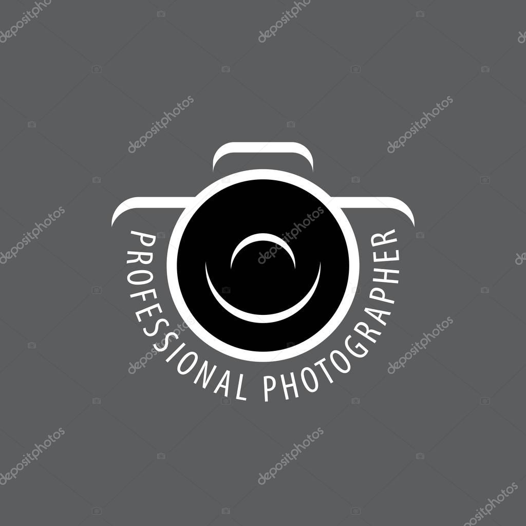 Template design logo photographer. Vector illustration of icon