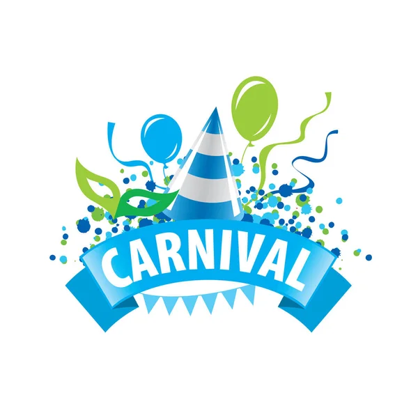 Logotipo do vetor de carnaval — Vetor de Stock