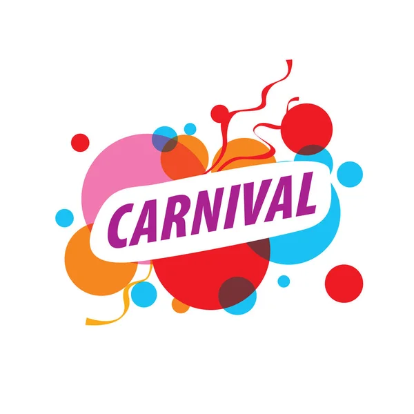 Carnaval de logotipo abstrato — Vetor de Stock