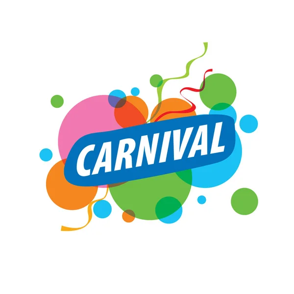 Carnevale con logo astratto — Vettoriale Stock