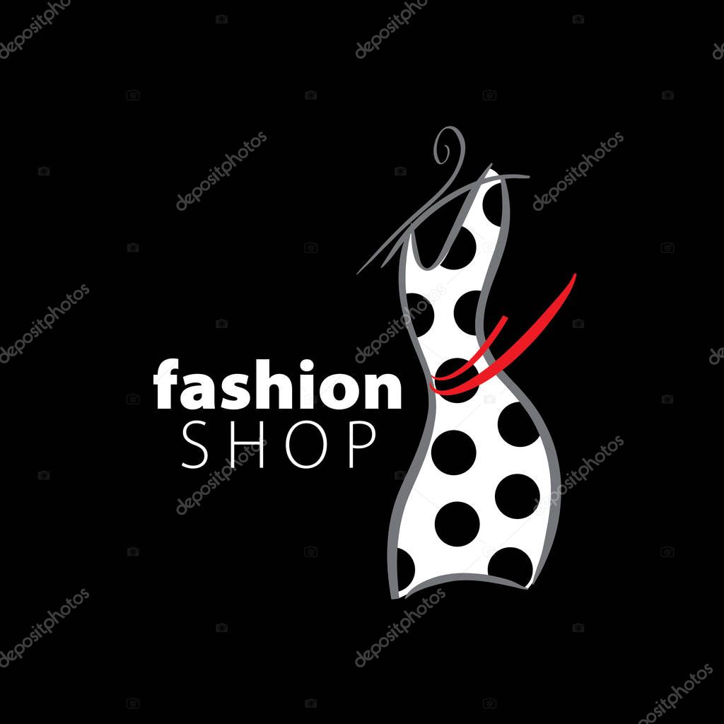 Template design logo fashion. Vector illustration of icon
