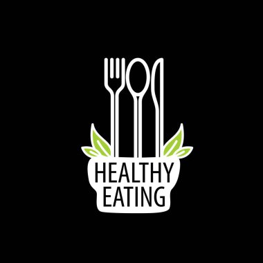 vektör logo sağlıklı beslenme