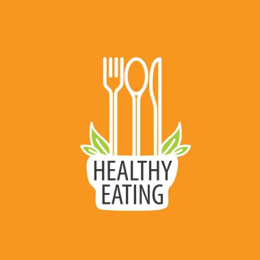 vektör logo sağlıklı beslenme