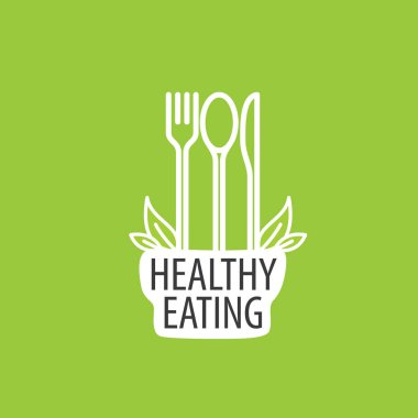 vektör logo sağlıklı beslenme