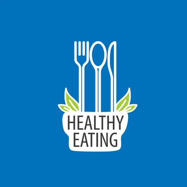 Vektor logo az egészséges táplálkozás — Stock Vector