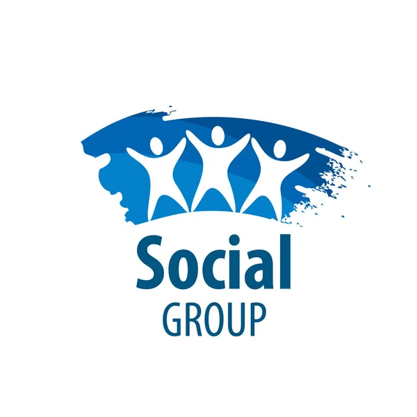 Logo vettoriale gruppo sociale — Vettoriale Stock