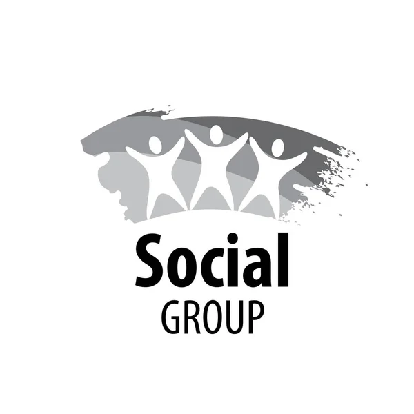 Vector logo grupo social — Vector de stock