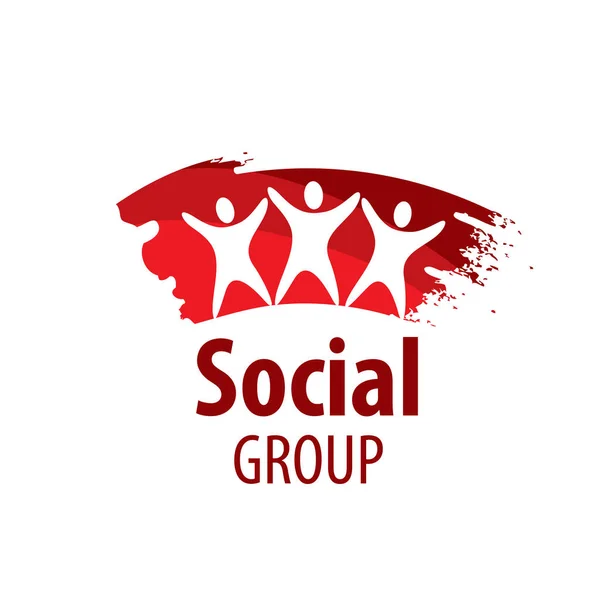 Logo vectoriel groupe social — Image vectorielle