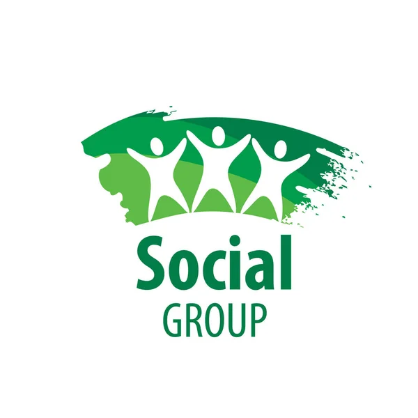 Vector logo grupo social — Vector de stock