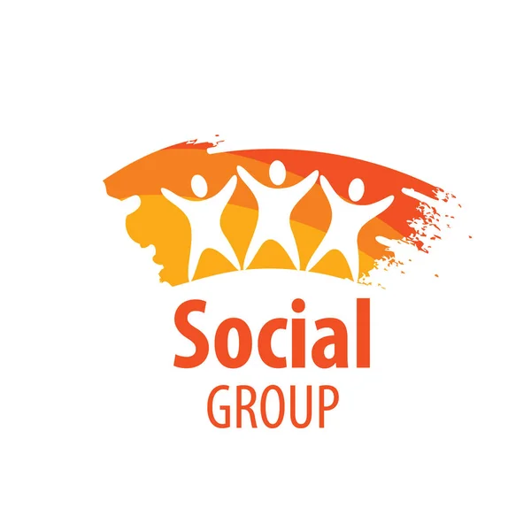 Logo vectoriel groupe social — Image vectorielle