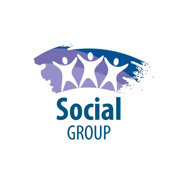 Vector logo sociale groep — Stockvector