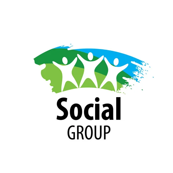 Logo vettoriale gruppo sociale — Vettoriale Stock