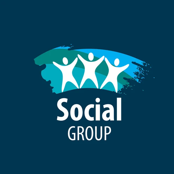 Logo vectoriel groupe social — Image vectorielle
