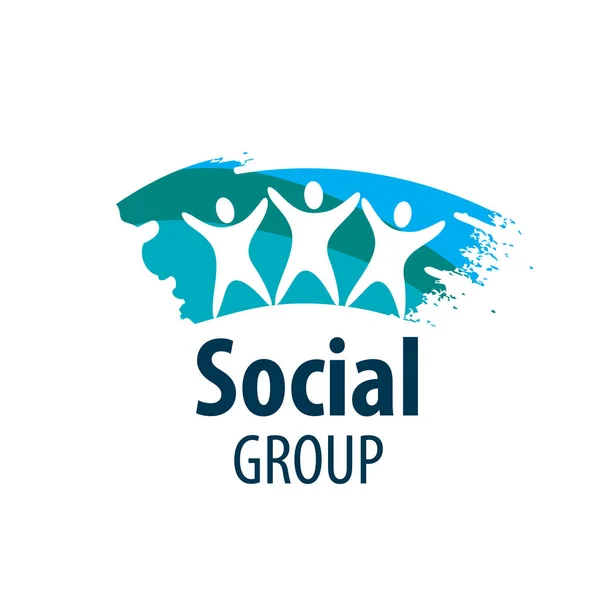 Logo vectoriel groupe social — Image vectorielle