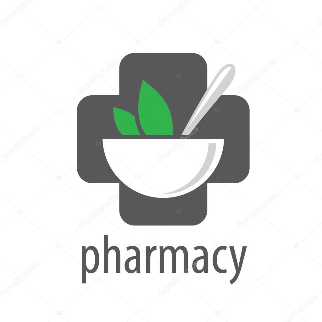 Template design logo pharmacy. Vector illustration of icon