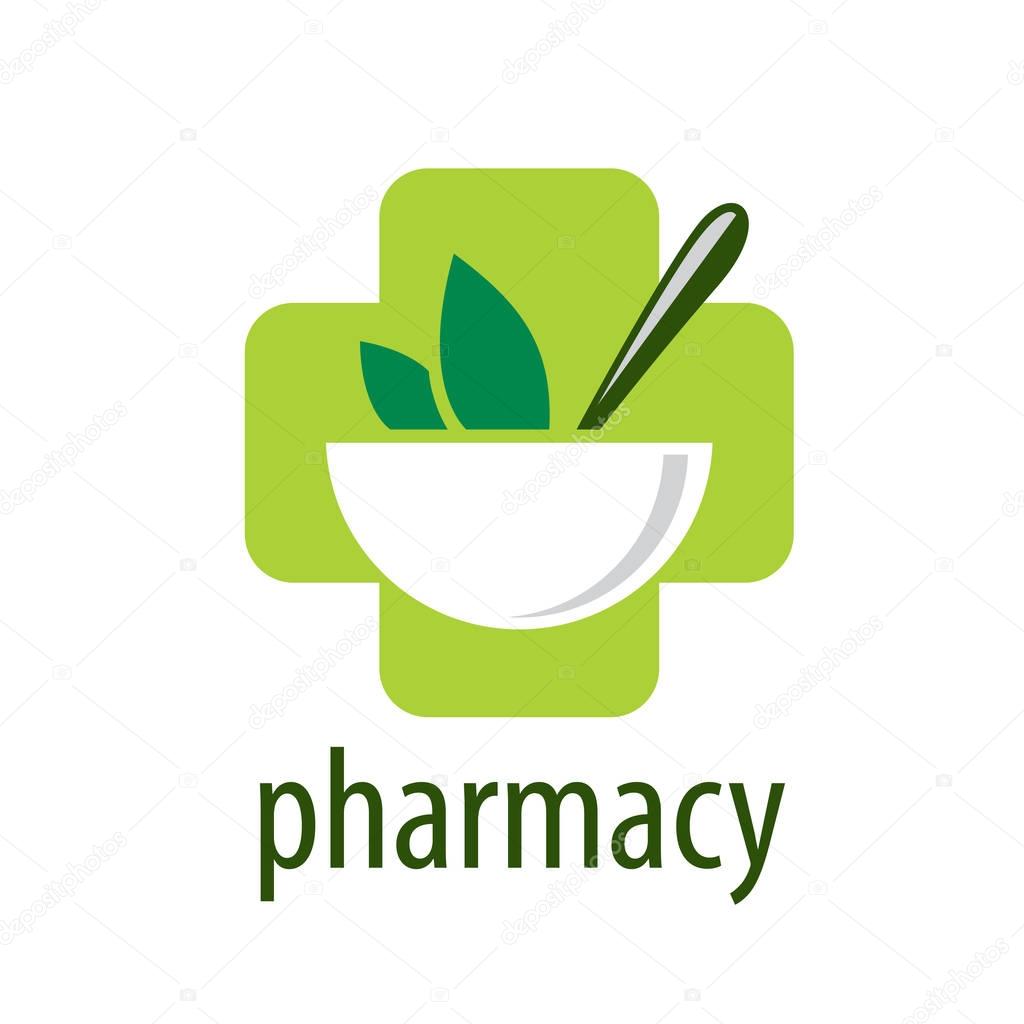 Template design logo pharmacy. Vector illustration of icon