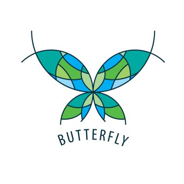Vektör logo kelebek