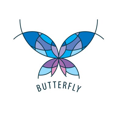 Vektör logo kelebek