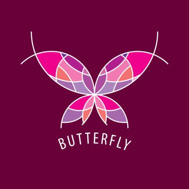 Vektör logo kelebek