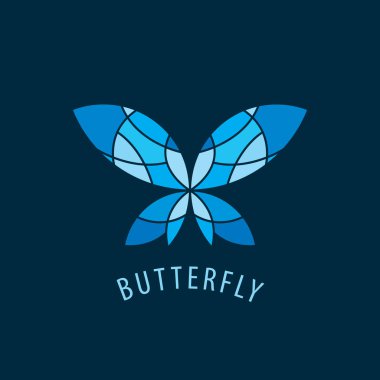 Vektör logo kelebek