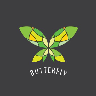 Vektör logo kelebek