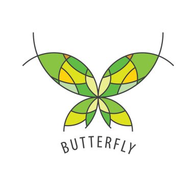 Vektör logo kelebek