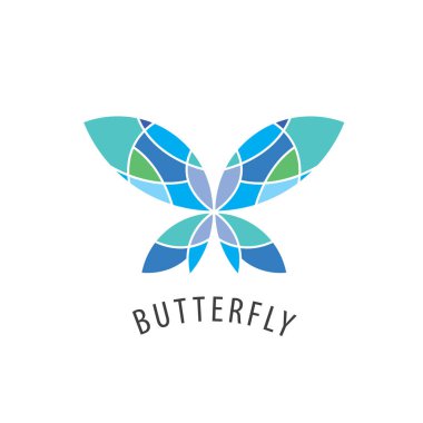 Vektör logo kelebek