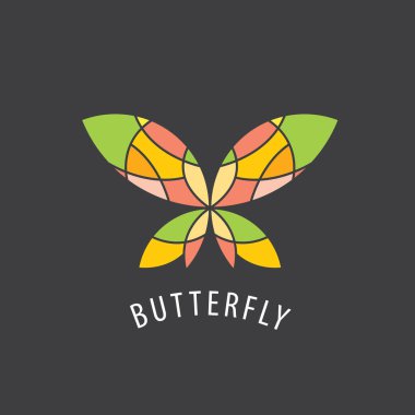 Vektör logo kelebek