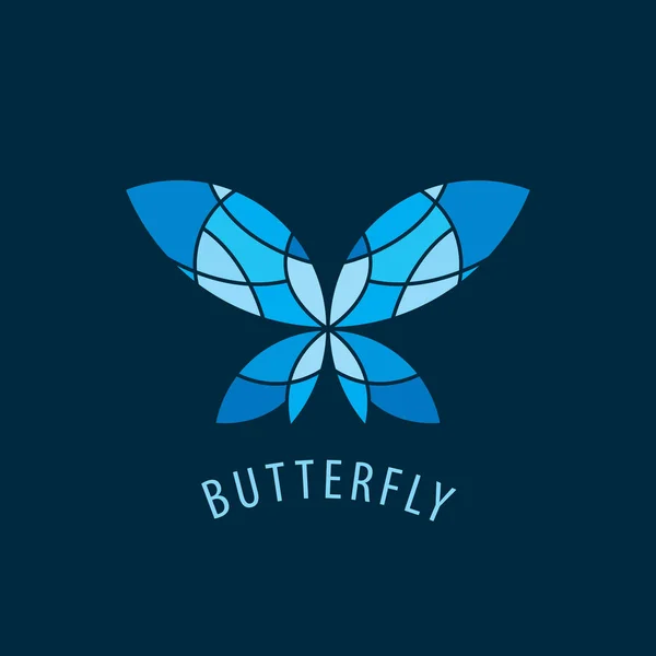 Vector logo mariposa — Vector de stock