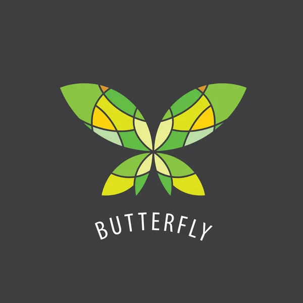 Logo vectoriel papillon — Image vectorielle
