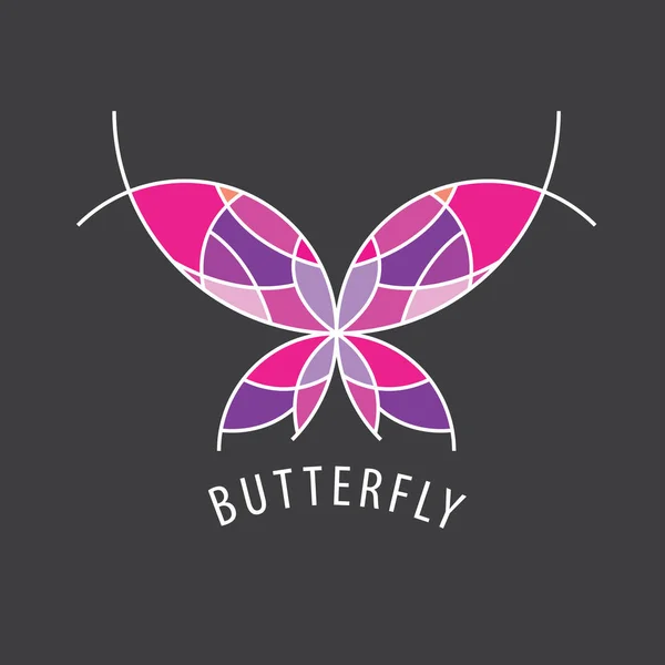 Vektor Logo Schmetterling — Stockvektor