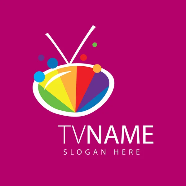 Vetor logotipo tv — Vetor de Stock