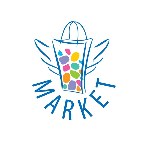 Vektör logo Pazar — Stok Vektör