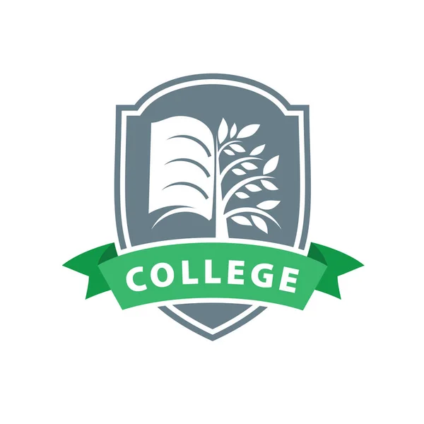 Vector logo colegio — Archivo Imágenes Vectoriales