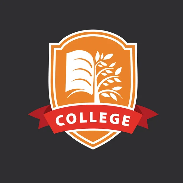 Vetor logotipo faculdade — Vetor de Stock