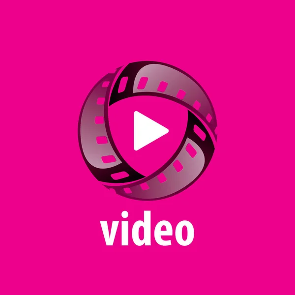 Logo vettoriale video — Vettoriale Stock