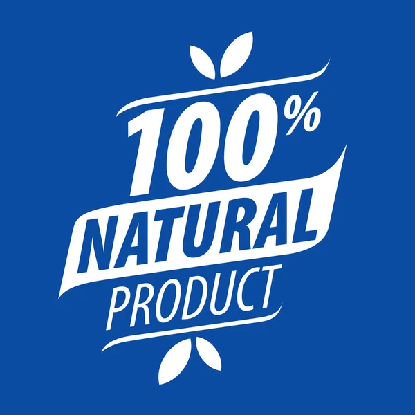 Векторний логотип для натуральних продуктів — стоковий вектор