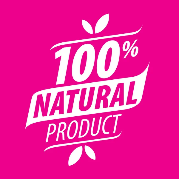 Impresión de logotipo vectorial para productos naturales — Archivo Imágenes Vectoriales