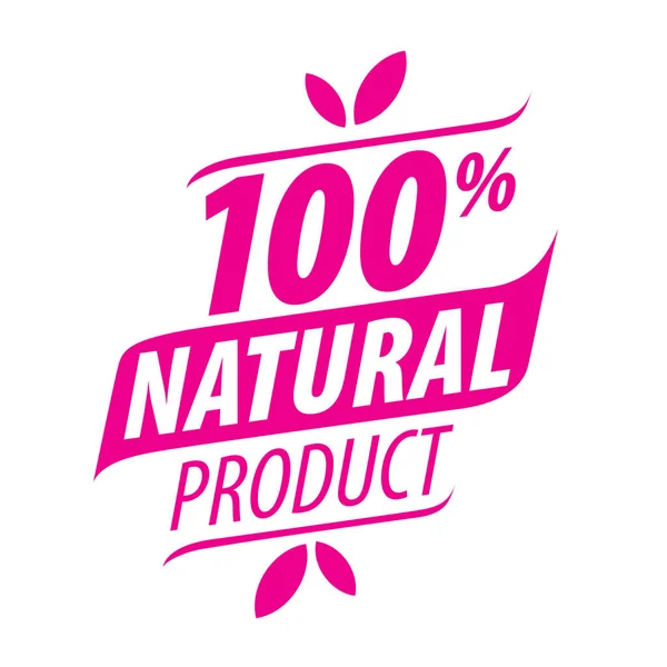 Векторная печать логотипа для натуральных продуктов — стоковый вектор