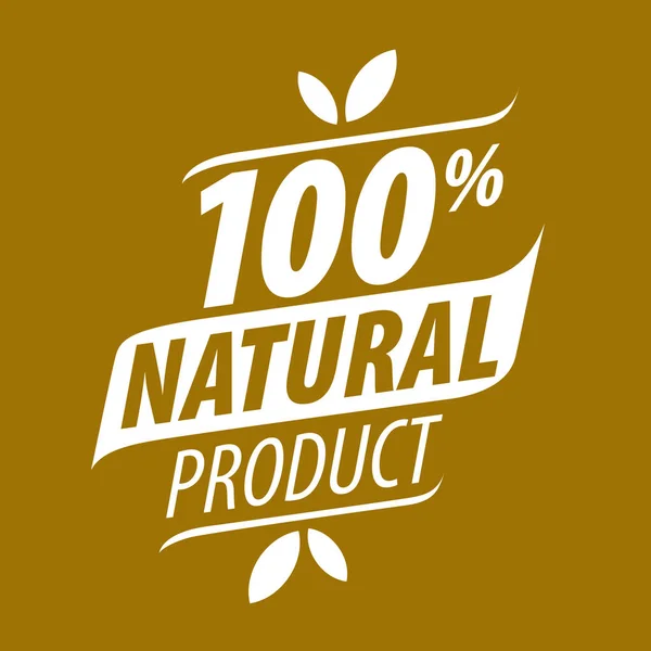 Vektorové logo tisk pro přírodní produkty — Stockový vektor