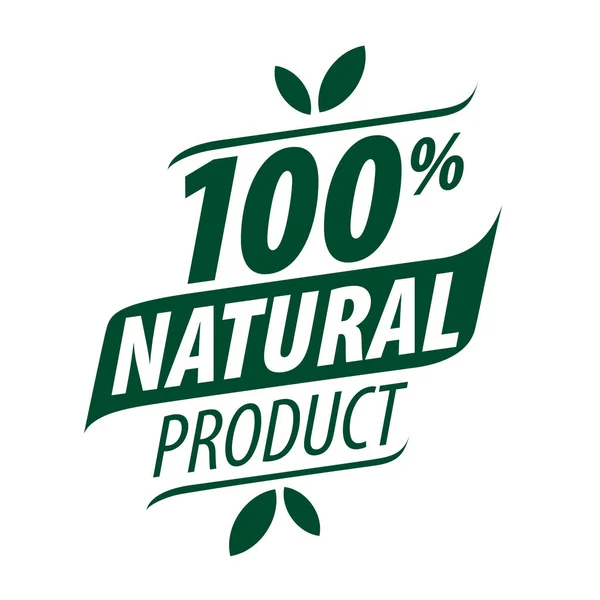 Impression de logo vectoriel pour produits naturels — Image vectorielle